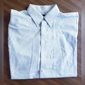 Stafford Tailored Culture Travel Wrinkle-Free Short-Sleeved Button Down Oxford